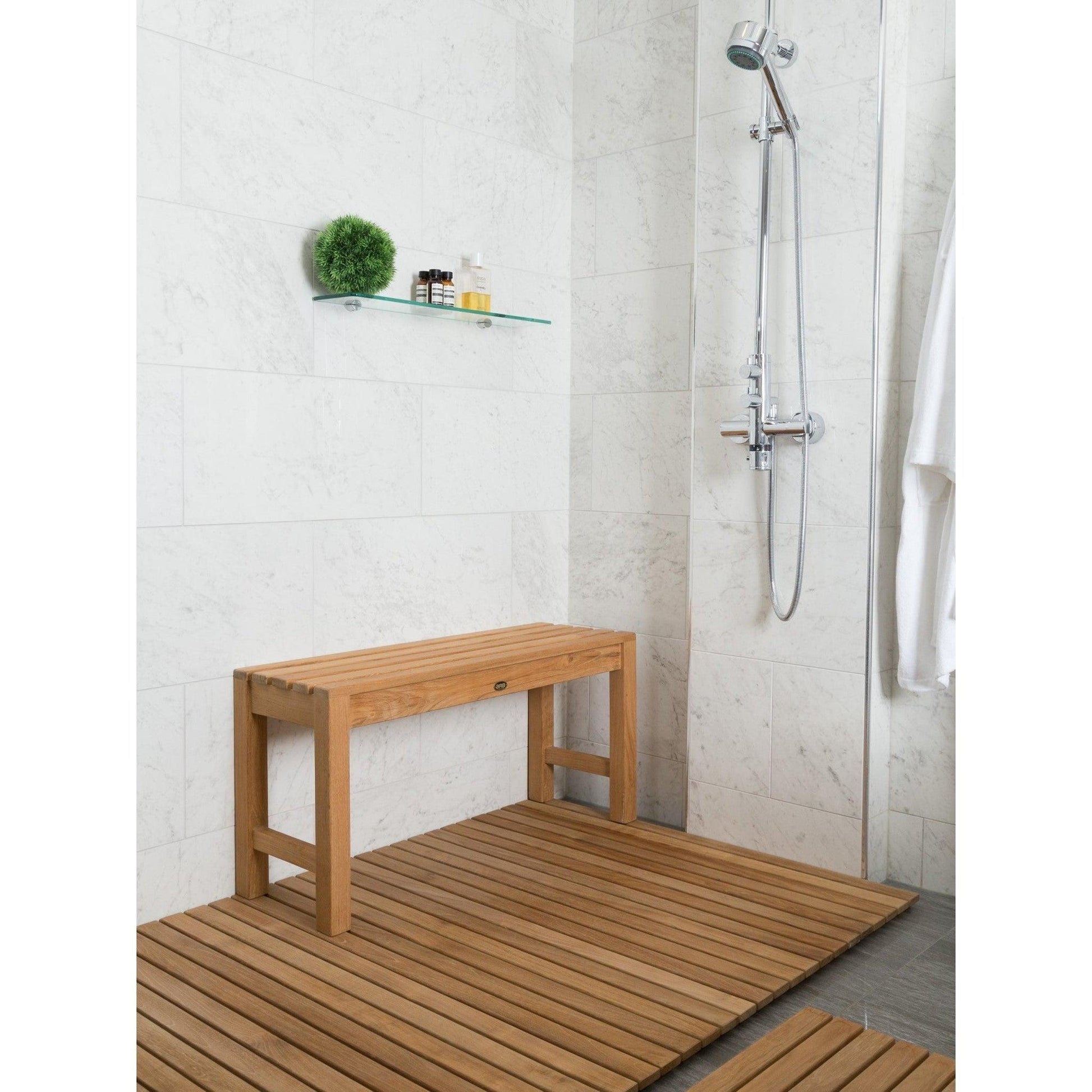 Teak Indoor/Outdoor Bath Shower Bench- Stool- Ladder 8”-16” High X 16”  Width