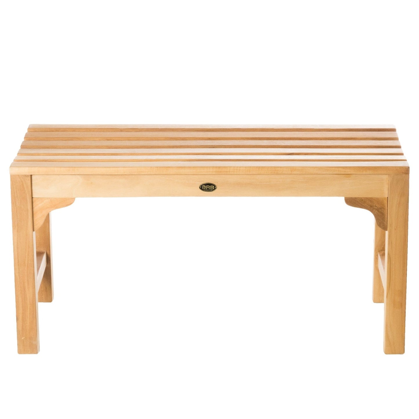 ARB Teak & Specialties Curved 36" Solid Teak Wood Shower Bench