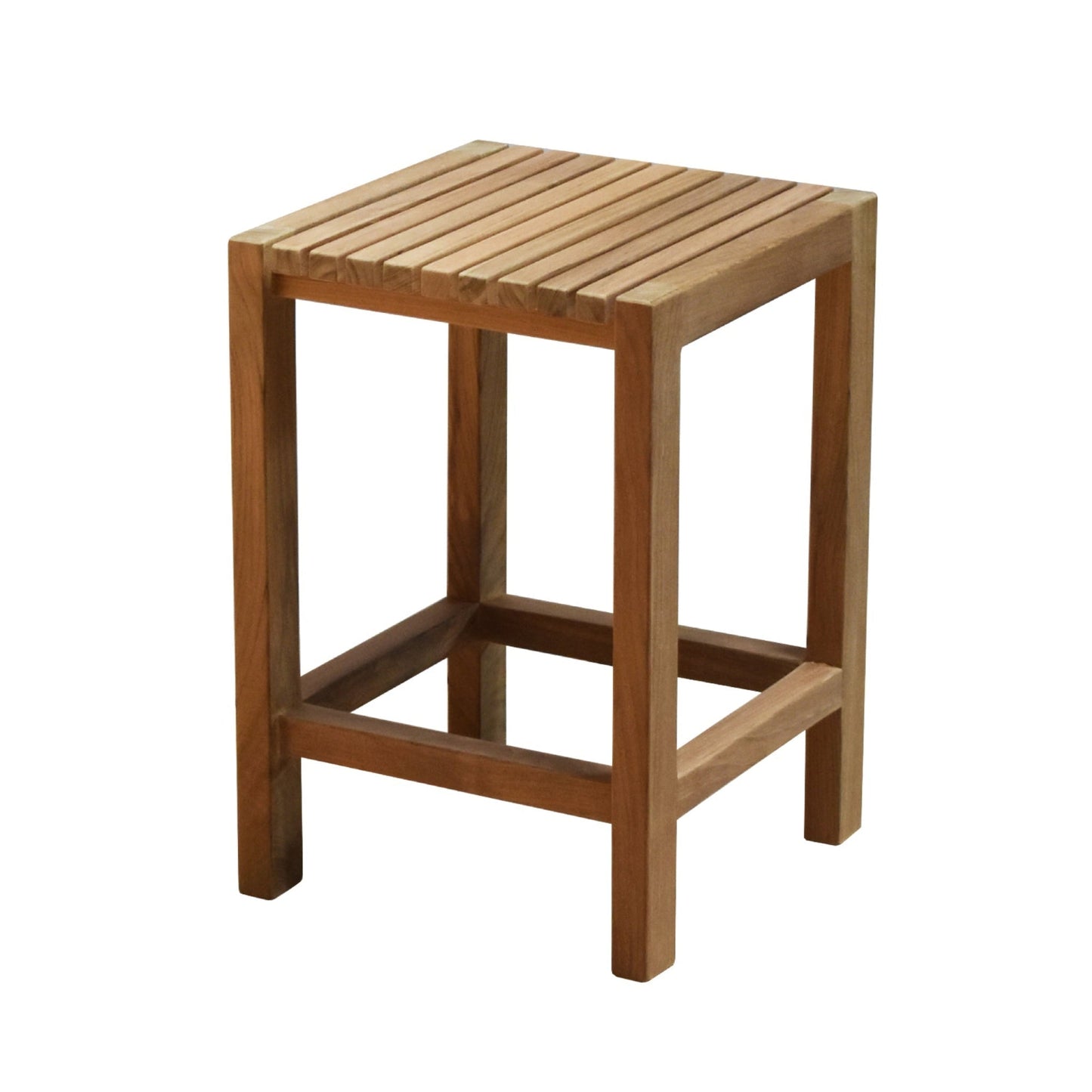 ARB Teak & Specialties Fiji 12" Solid Teak Wood Square Footrest