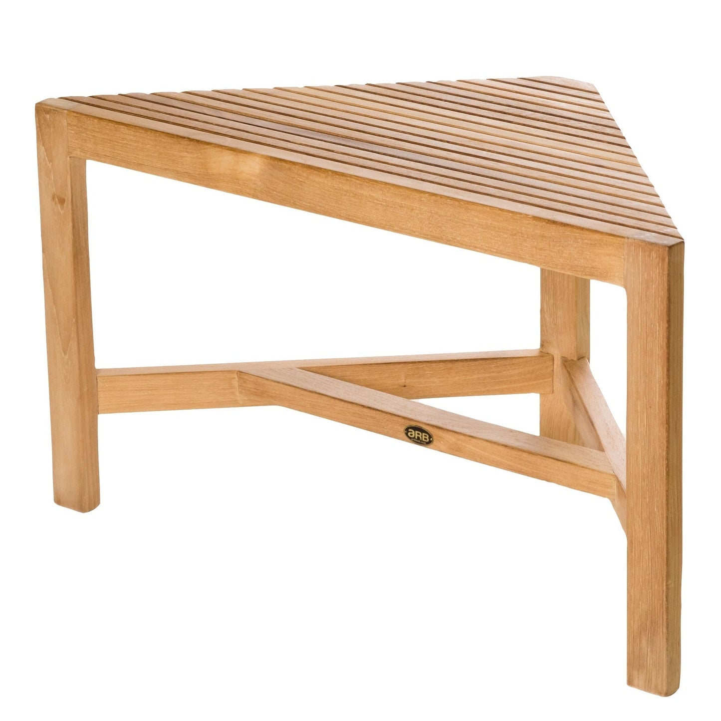 ARB Teak & Specialties Fiji 32" Solid Teak Wood Corner Shower Bench