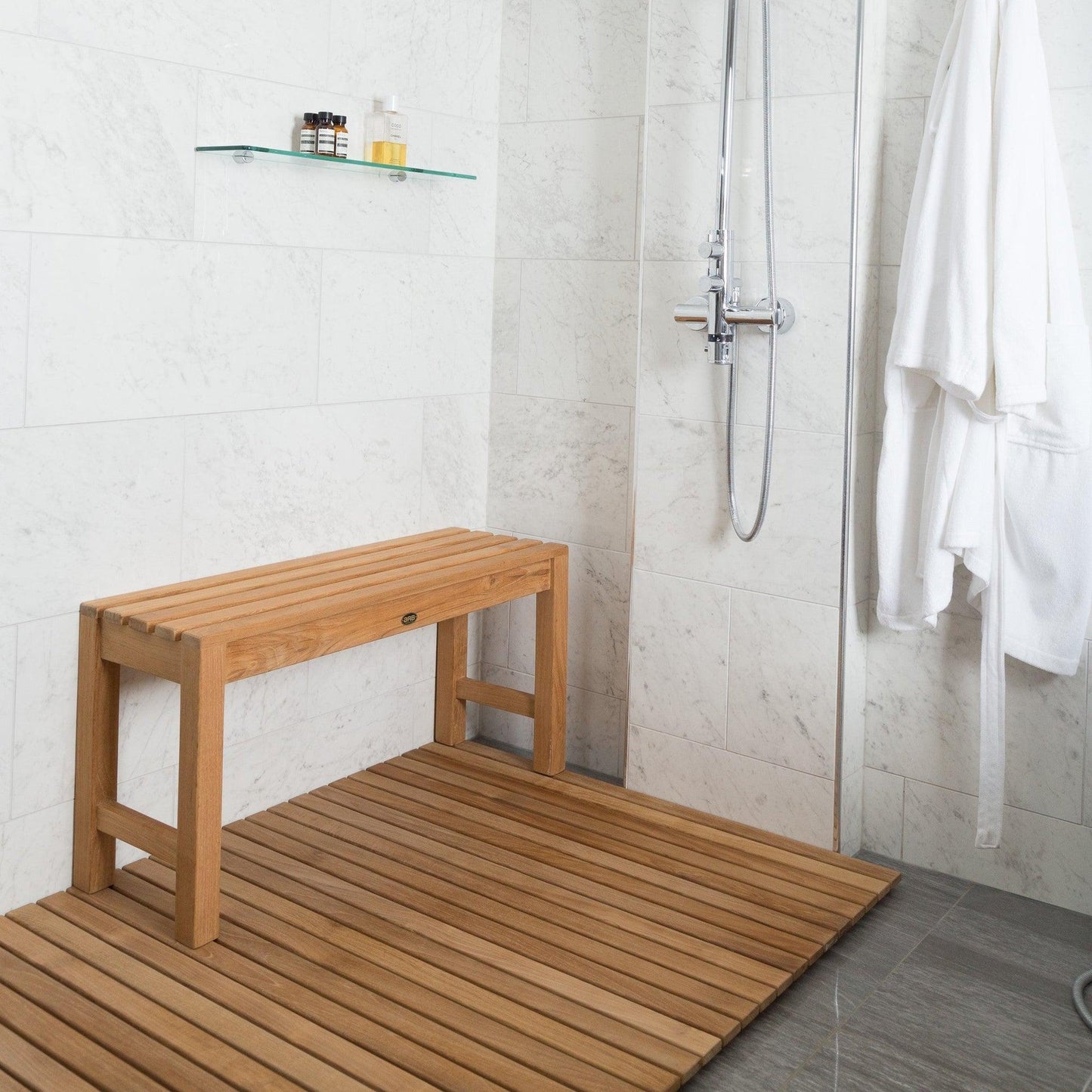 ARB Teak & Specialties Fiji 36" Solid Teak Wood Shower Bench