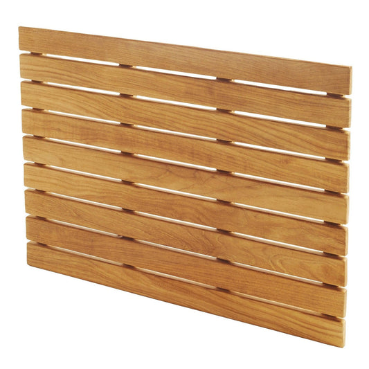 ARB Teak & Specialties Tile 25" x 18" Solid Teak Wood Shower Mat