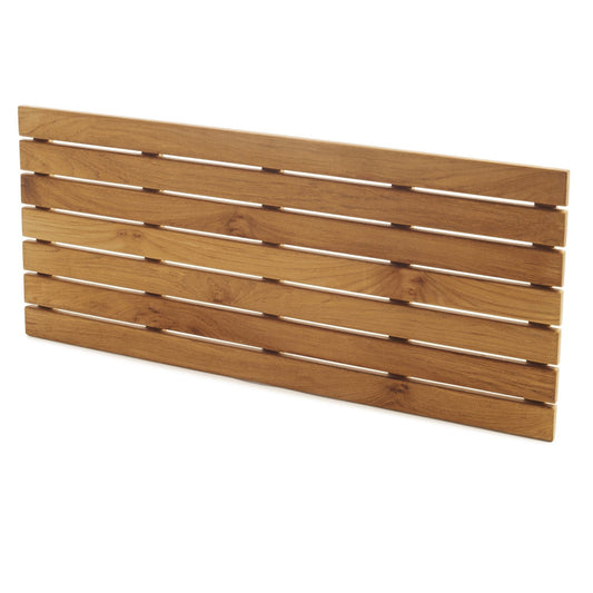 ARB Teak & Specialties Tile 32" x 14" Solid Teak Wood Shower Mat