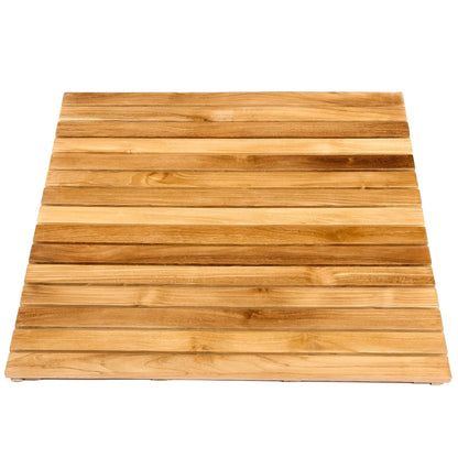 ARB Teak & Specialties Tile 36" x 30" Solid Teak Wood Shower Mat