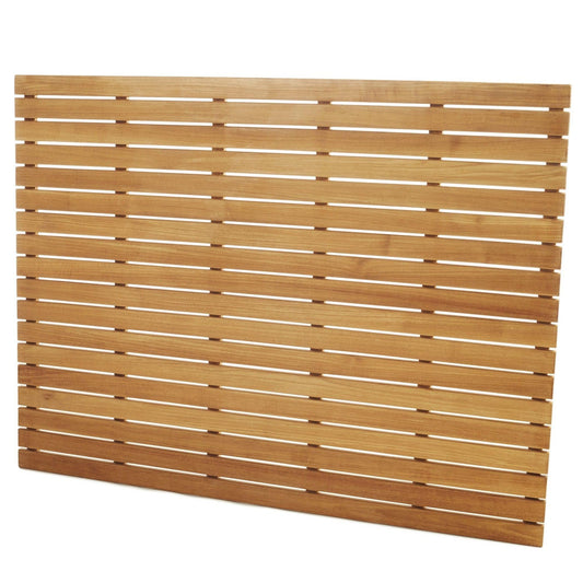 ARB Teak & Specialties Tile 48" x 36" Solid Teak Wood Shower Mat