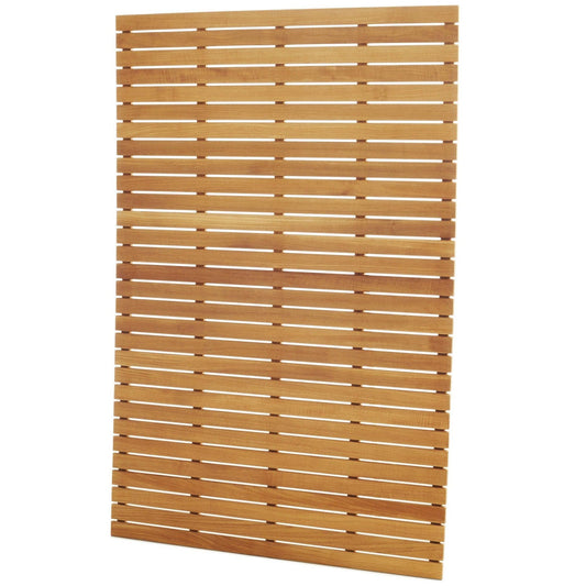 ARB Teak & Specialties Tile 60" x 40" Solid Teak Wood Shower Mat