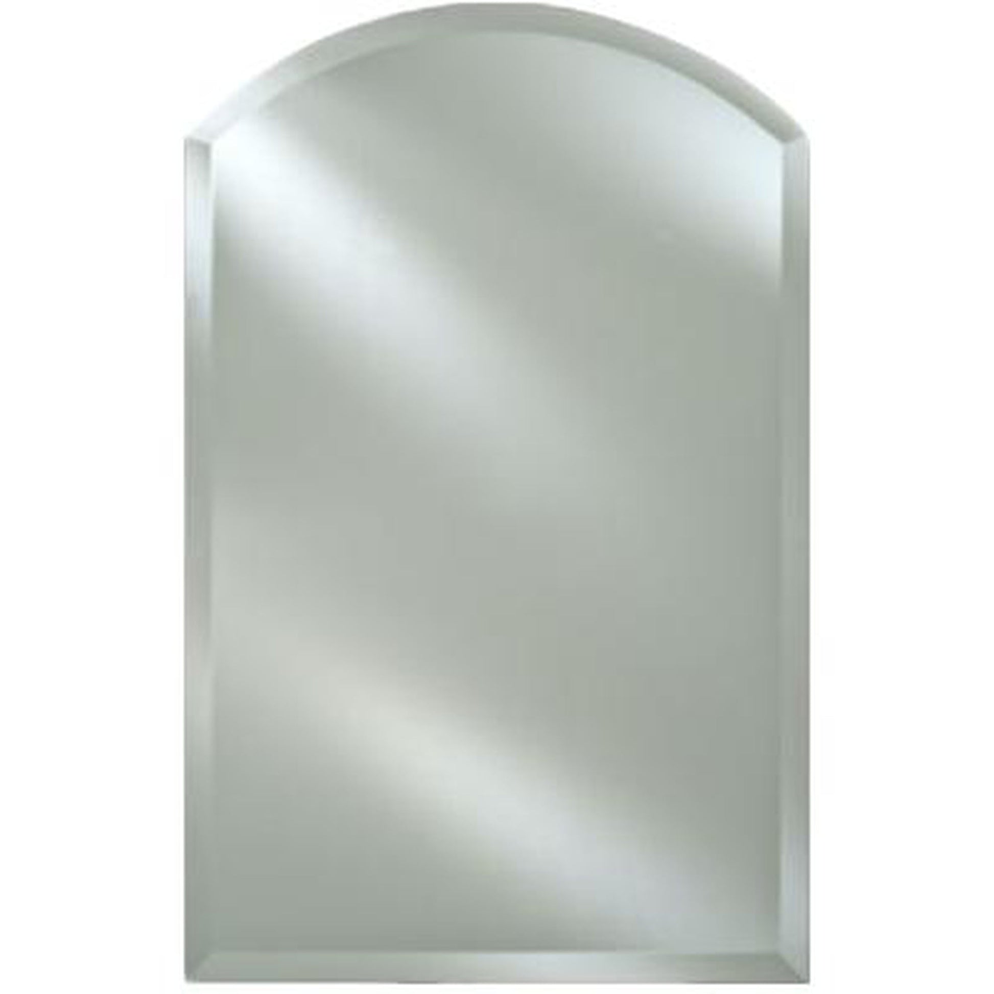 Afina Arch Top 16" x 25" Recessed Left Hinged Single Door Medicine Cabinet With Beveled Edge Mirror