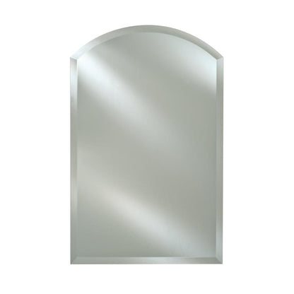 Afina Arch Top 20" x 35" Recessed Left Hinged Single Door Medicine Cabinet With Beveled Edge Mirror