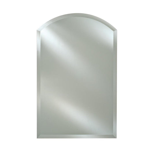 Afina Arch Top 24" x 35" Recessed Left Hinged Single Door Medicine Cabinet With Beveled Edge Mirror