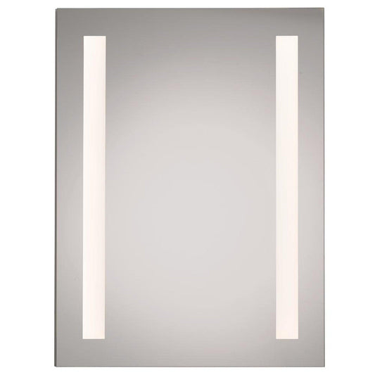 Afina Illume 24" x 30" Recessed Right Hinged Single Door Backlit LED Medicine Cabinet With Inside Electric, Nightlite and Polished Edge Mirror
