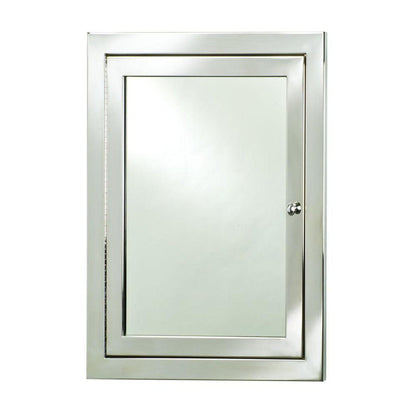 Afina Metro 25" x 31" Polished Finish Recessed Reversible Hinged Single Door Medicine Cabinet