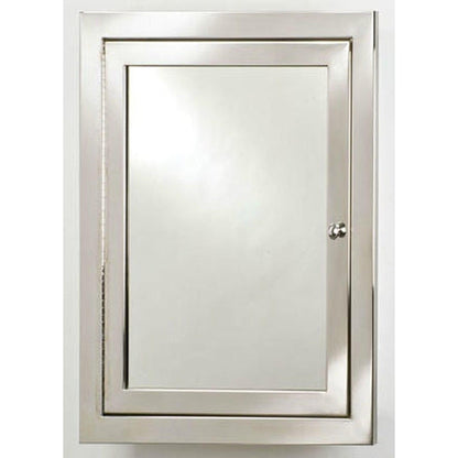 Afina Metro 25" x 31" Satin Finish Recessed Reversible Hinged Single Door Medicine Cabinet