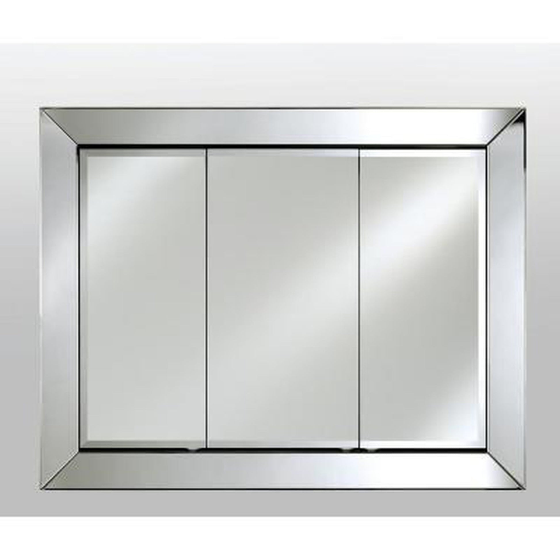 Afina Radiance 51" x 40" Venetian Recessed Triple Door Contemporary Medicine Cabinet