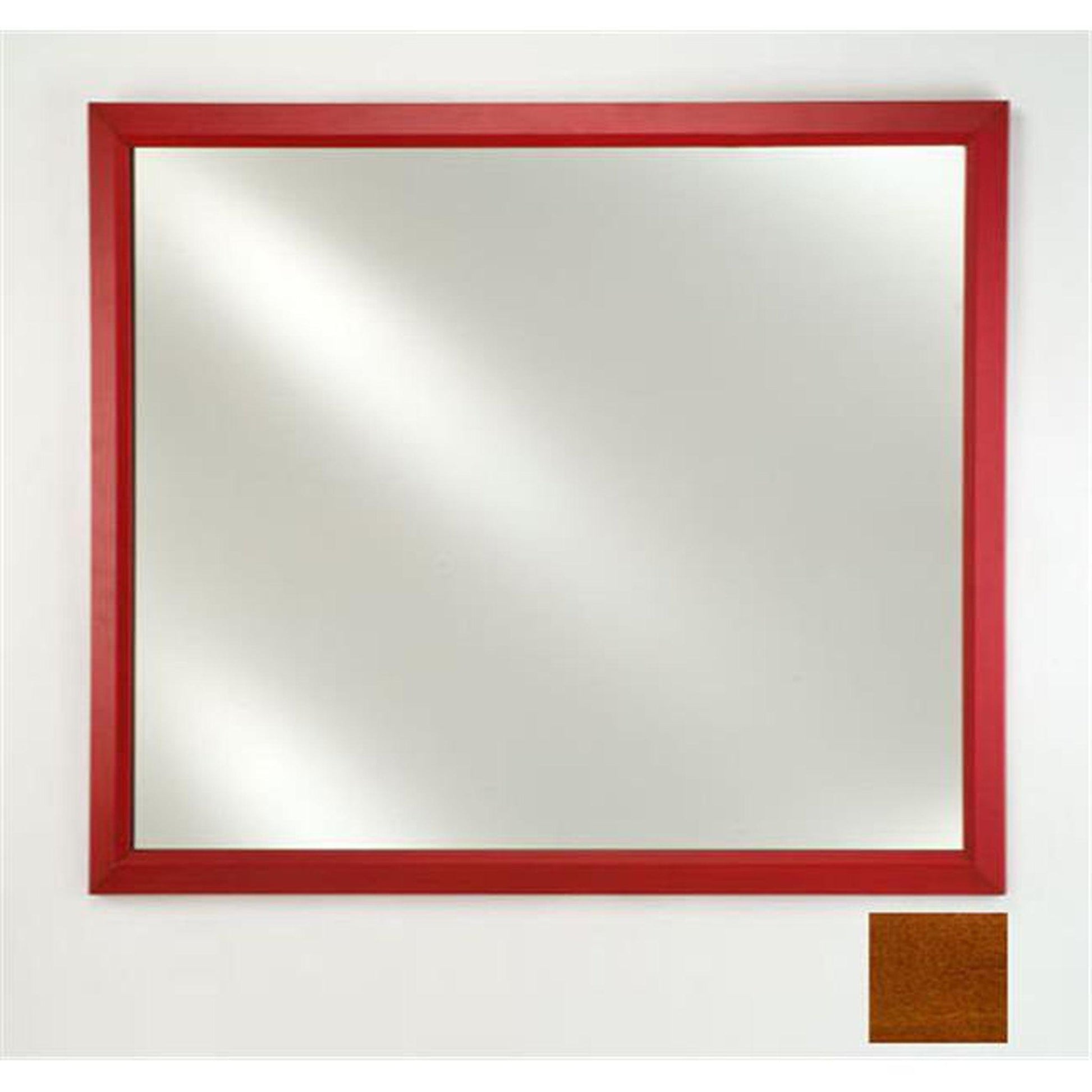 Afina Signature 16" x 22" Arlington Honey Framed Mirror With Plain Edge