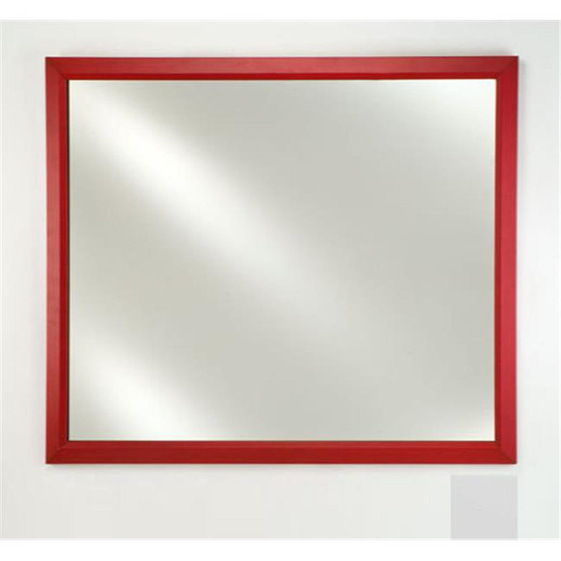 Afina Signature 16" x 22" Arlington White Framed Mirror With Beveled Edge