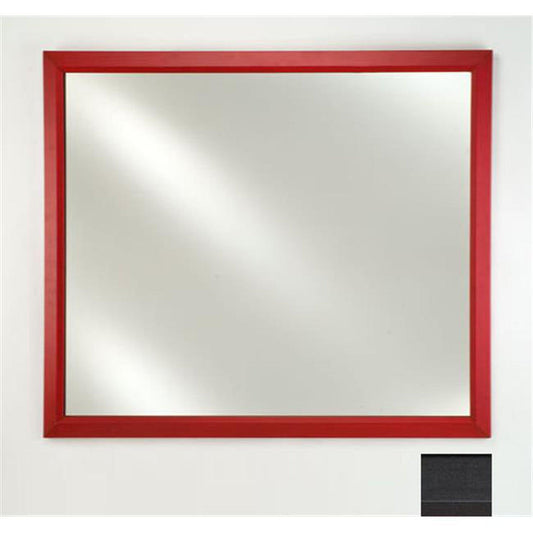 Afina Signature 16" x 22" Colorgrain Black Framed Mirror With Plain Edge
