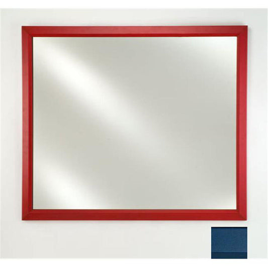 Afina Signature 16" x 22" Colorgrain Blue Framed Mirror With Plain Edge