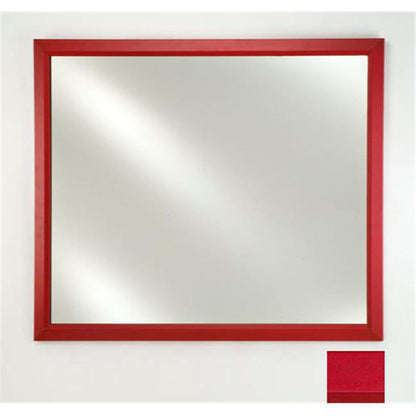 Afina Signature 16" x 22" Colorgrain Red Framed Mirror With Beveled Edge