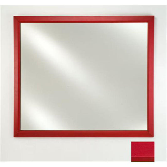 Afina Signature 16" x 22" Colorgrain Red Framed Mirror With Plain Edge