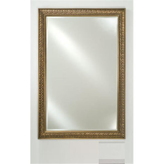 Afina Signature 16" x 22" Colorgrain White Framed Mirror With Beveled Edge