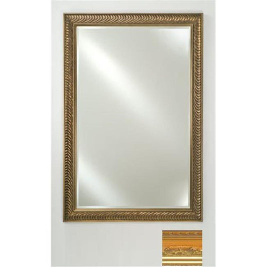 Afina Signature 16" x 22" Majestic Brilliant Gold Framed Mirror With Beveled Edge