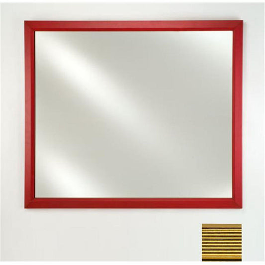 Afina Signature 16" x 22" Meridian Antique Gold With Antique Silver Caps Framed Mirror With Plain Edge