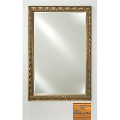 Afina Signature 16" x 22" Parliament Honey Framed Mirror With Beveled Edge