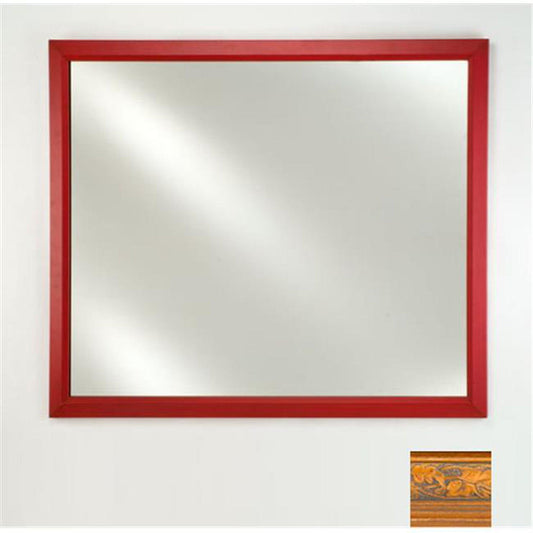 Afina Signature 16" x 22" Parliament Honey Framed Mirror With Plain Edge