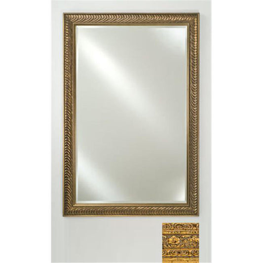 Afina Signature 16" x 22" Regal Antique Gold Framed Mirror With Beveled Edge