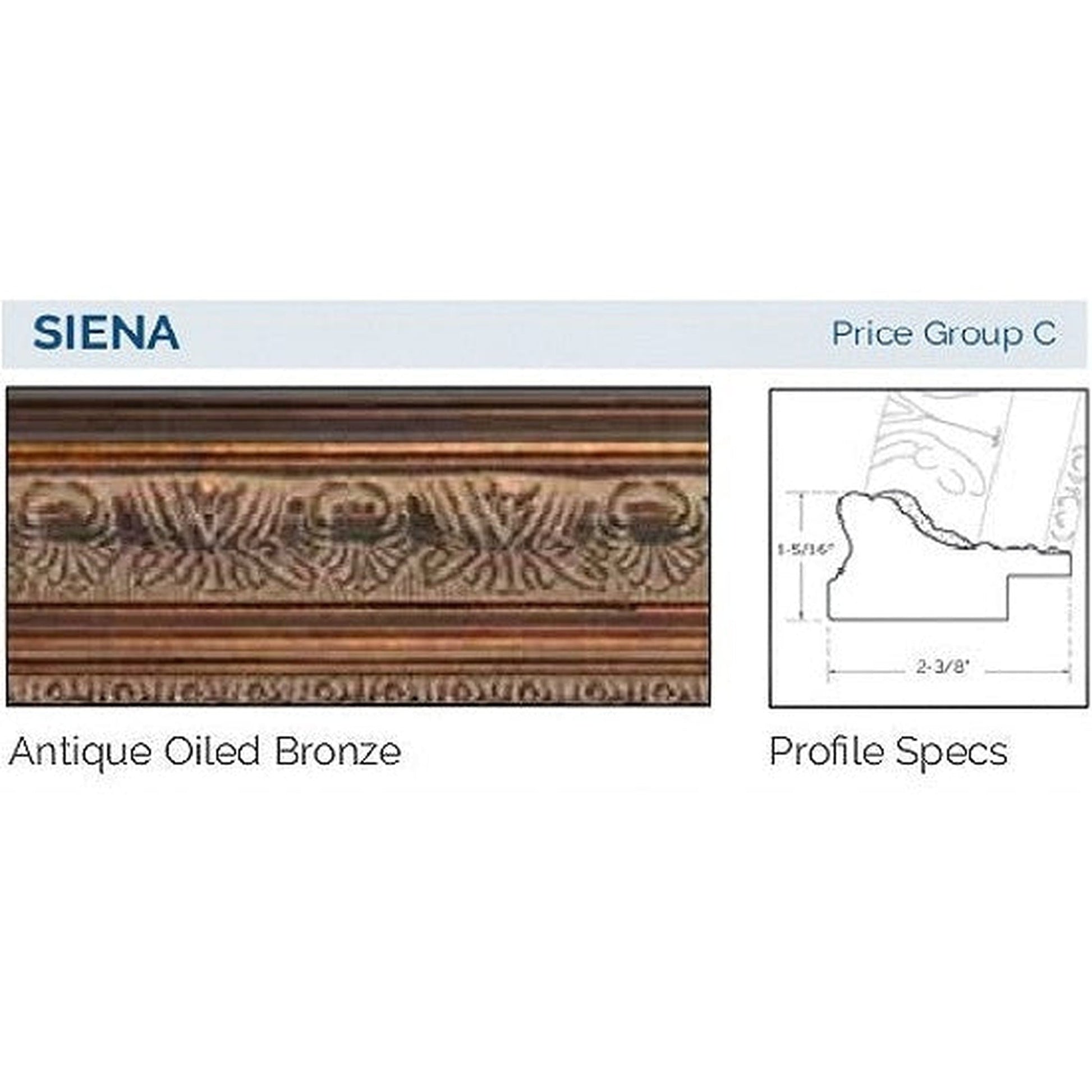 Afina Signature 16" x 22" Siena Oiled Bronze Framed Mirror With Beveled Edge