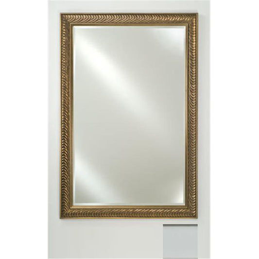 Afina Signature 16" x 22" Soho Satin White Framed Mirror With Beveled Edge