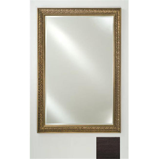 Afina Signature 16" x 22" Tribeca Espresso Framed Mirror With Beveled Edge