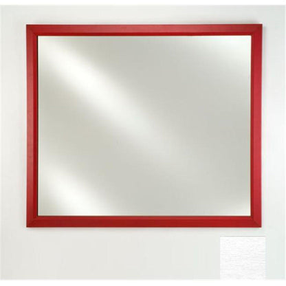 Afina Signature 16" x 22" Tribeca Satin Silver Framed Mirror With Plain Edge