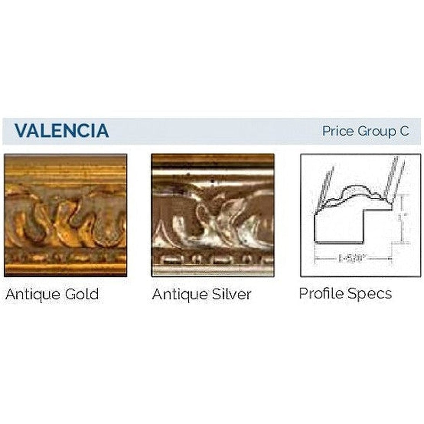 Afina Signature 17" x 26" Valencia Antique Gold Recessed Reversible Hinged Single Door Medicine Cabinet With Beveled Edge Mirror
