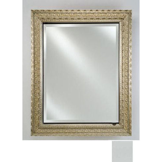 Afina Signature 17" x 30" Soho Stainless Recessed Reversible Hinged Single Door Medicine Cabinet With Beveled Edge Mirror