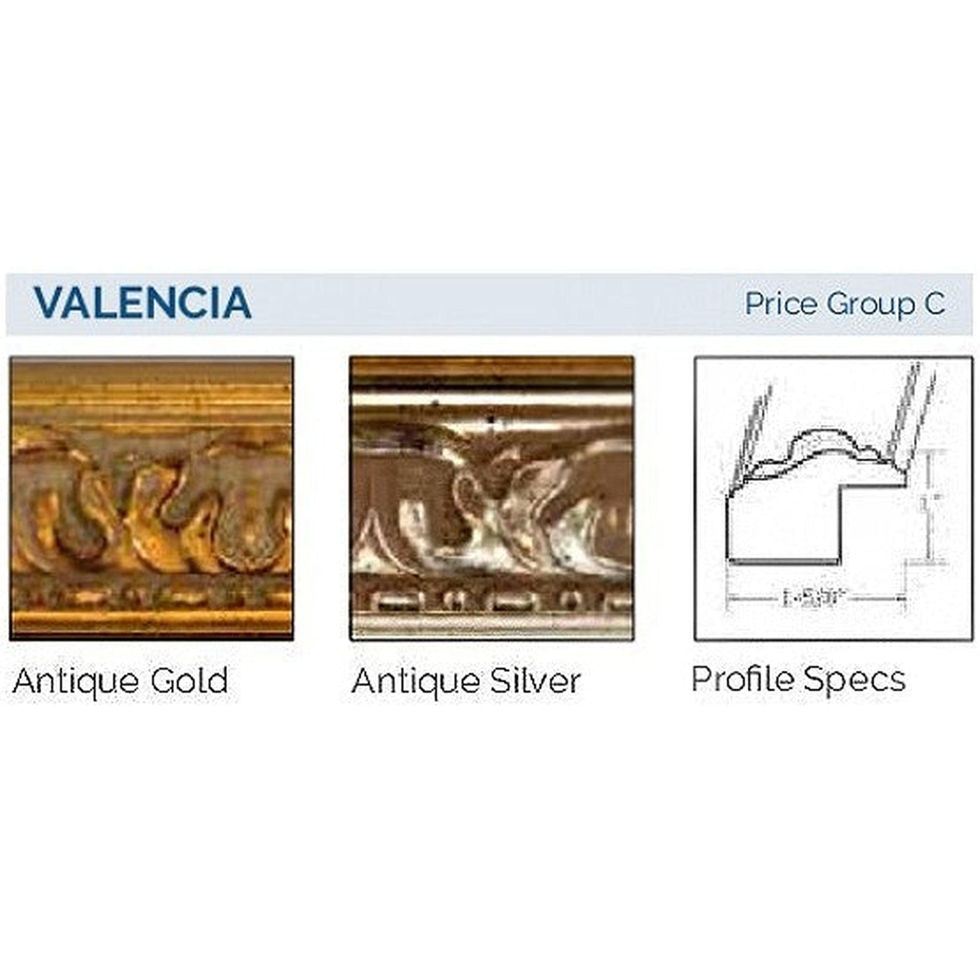 Afina Signature 17" x 30" Valencia Antique Gold Recessed Reversible Hinged Single Door Medicine Cabinet With Beveled Edge Mirror