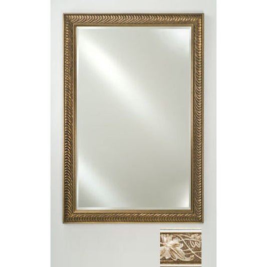 Afina Signature 20" x 26" Aristocrat Antique Silver Framed Mirror With Beveled Edge