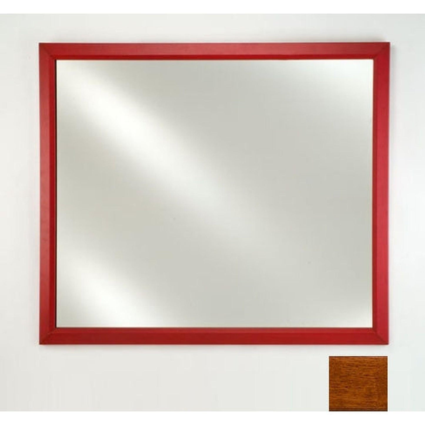 Afina Signature 20" x 26" Arlington Honey Framed Mirror With Plain Edge