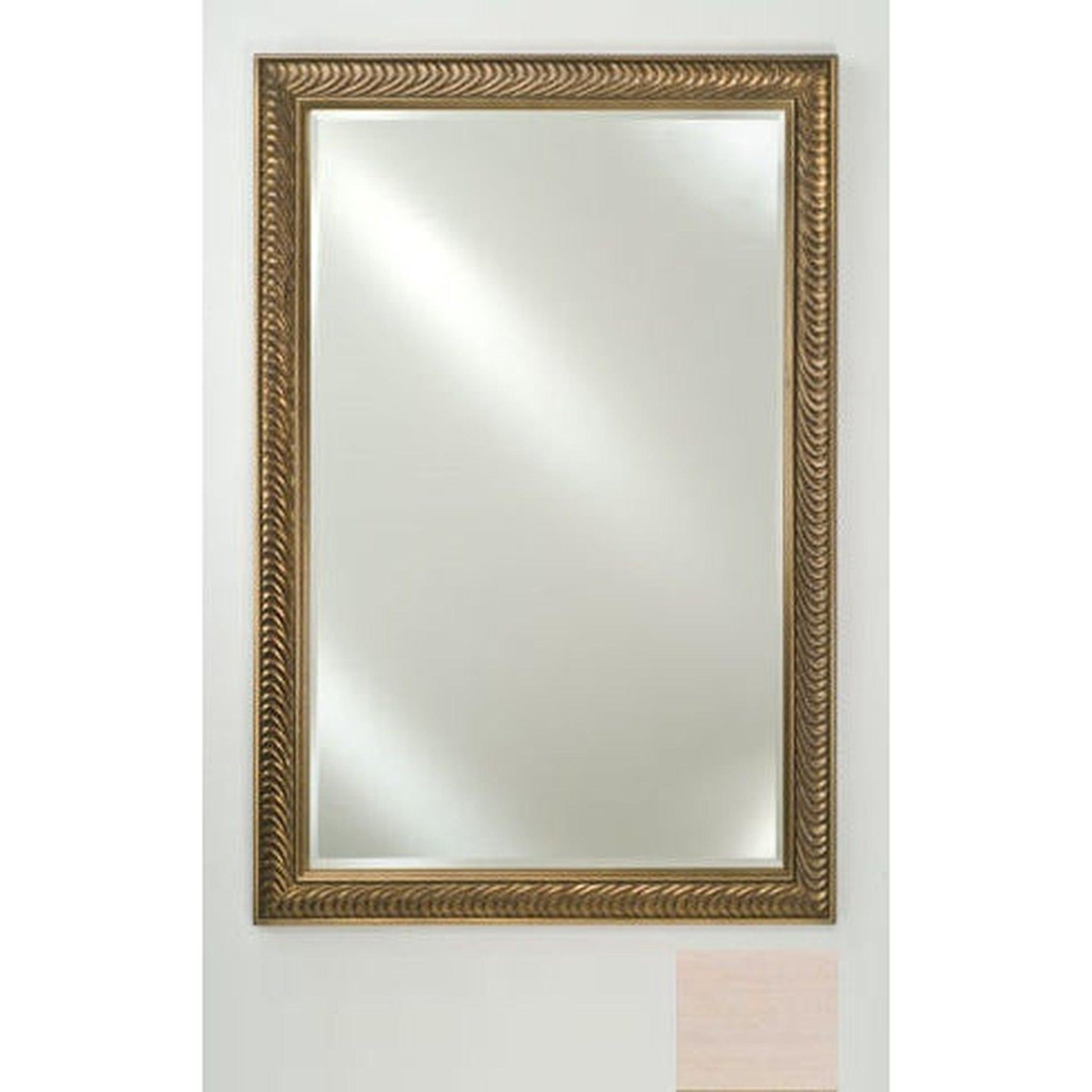 Afina Signature 20" x 26" Arlington Pickled Framed Mirror With Beveled Edge