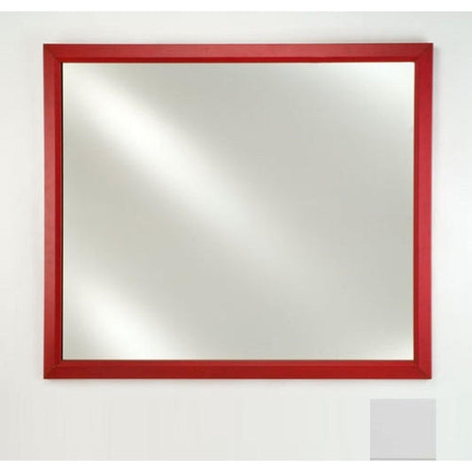 Afina Signature 20" x 26" Arlington White Framed Mirror With Plain Edge