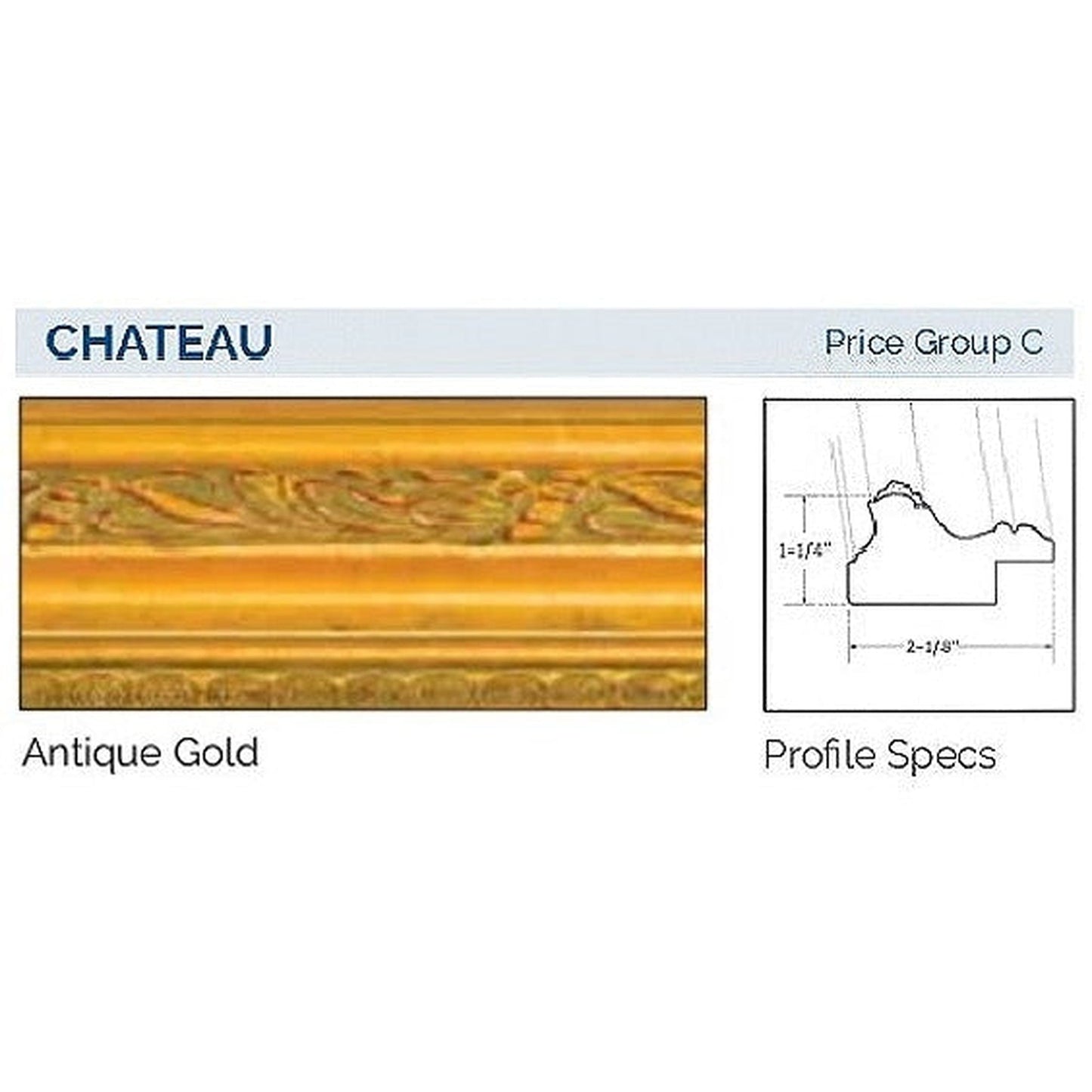 Afina Signature 20" x 26" Chateau Antique Gold Framed Mirror With Plain Edge
