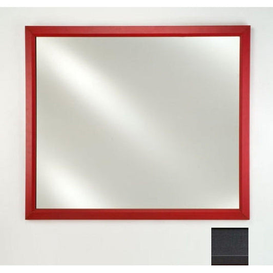 Afina Signature 20" x 26" Colorgrain Black Framed Mirror With Plain Edge