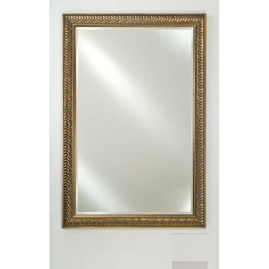 Afina Signature 20" x 26" Colorgrain White Framed Mirror With Beveled Edge