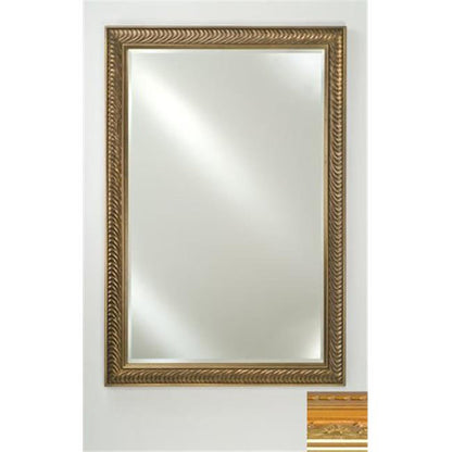 Afina Signature 20" x 26" Majestic Brilliant Gold Framed Mirror With Beveled Edge