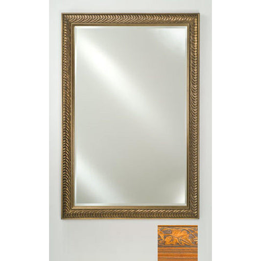 Afina Signature 20" x 26" Parliament Honey Framed Mirror With Beveled Edge