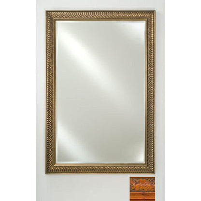 Afina Signature 20" x 26" Parliament Mahogany Framed Mirror With Beveled Edge