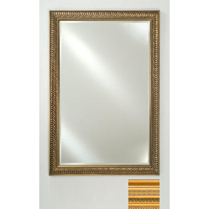 Afina Signature 20" x 26" Roman Antique Gold Framed Mirror With Beveled Edge