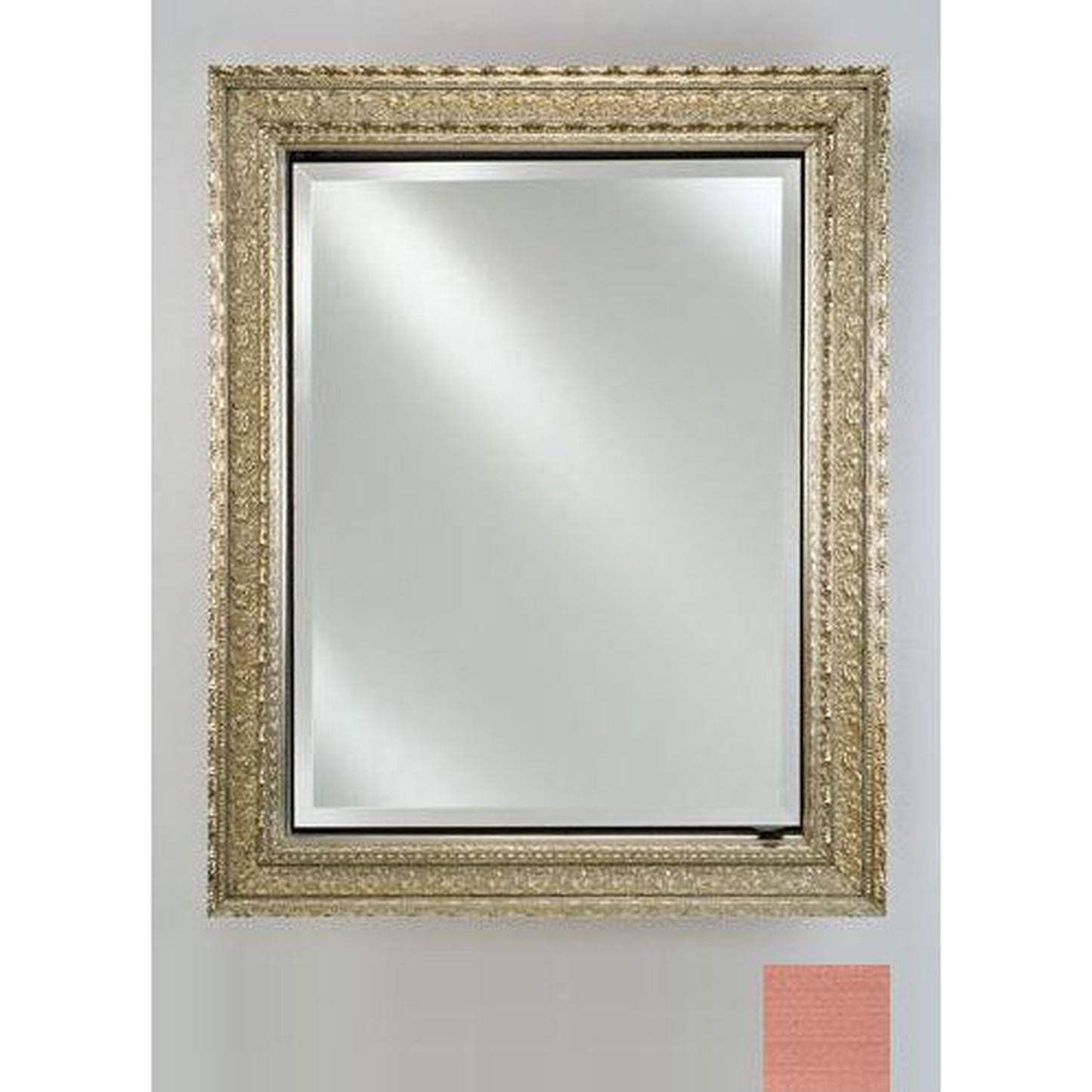 Afina Signature 20" x 26" Soho Brushed Bronze Recessed Reversible Hinged Single Door Medicine Cabinet With Beveled Edge Mirror