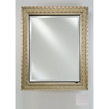 Afina Signature 20" x 26" Soho Stainless Recessed Reversible Hinged Single Door Medicine Cabinet With Beveled Edge Mirror