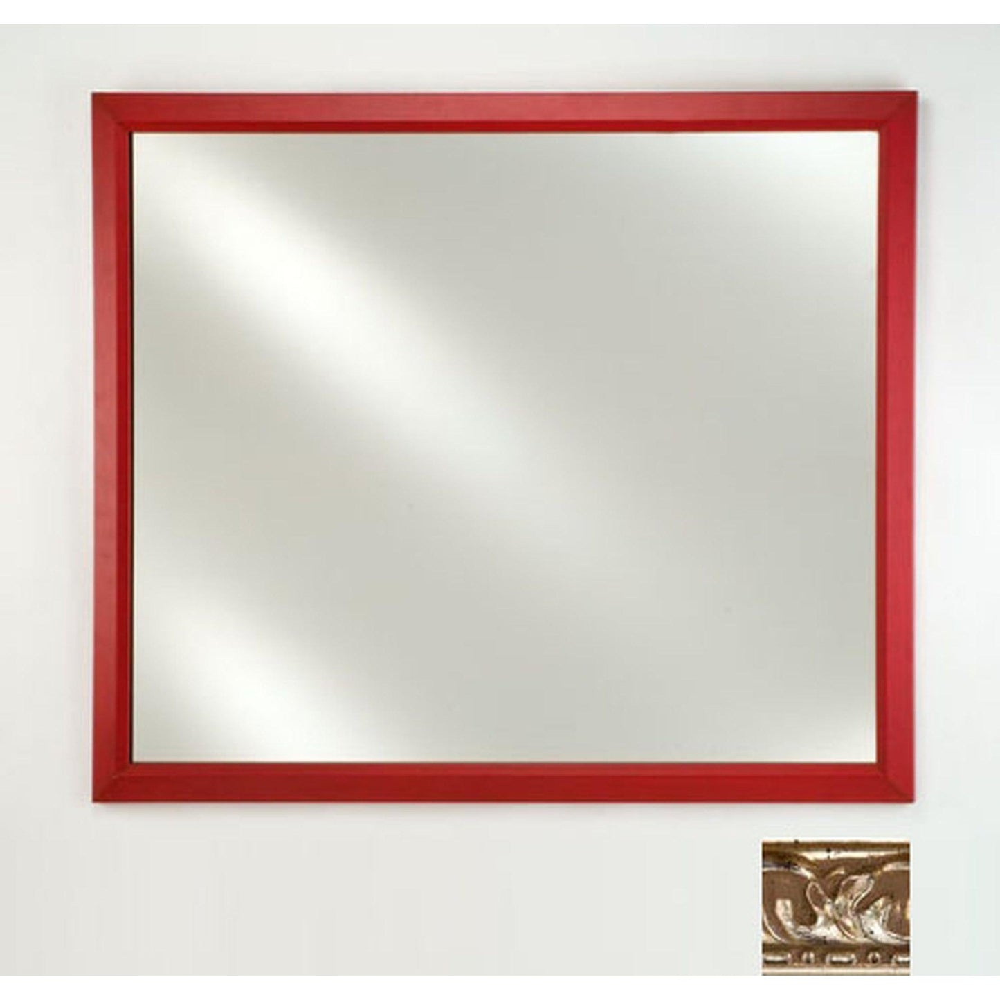 Afina Signature 20" x 26" Valencia Antique Silver Framed Mirror With Plain Edge